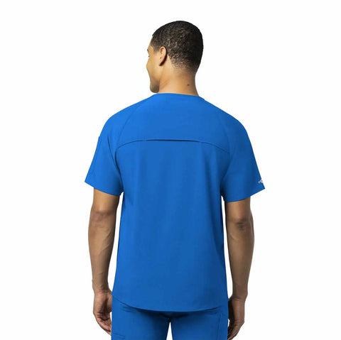 force cross-flex chest pocket v-neck scrub top