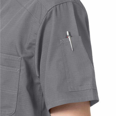rugged flex® ripstop chest pocket scrub top