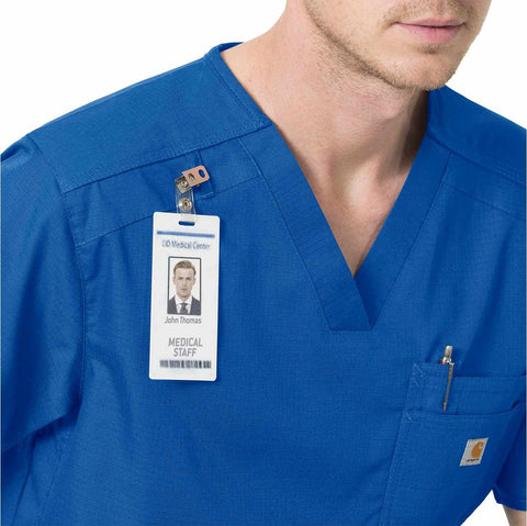 rugged flex® ripstop chest pocket scrub top
