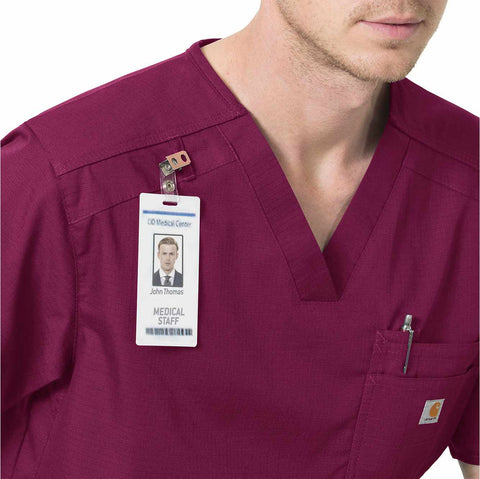 rugged flex® ripstop chest pocket scrub top