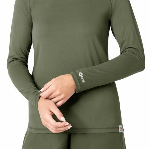 women's force sub-scrubs  performance long sleeve tee