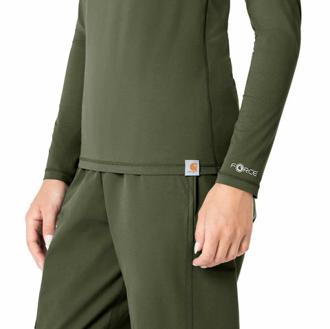 women's force sub-scrubs  performance long sleeve tee