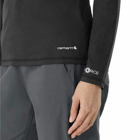 women's force sub-scrubs heathered performance long sleeve tee