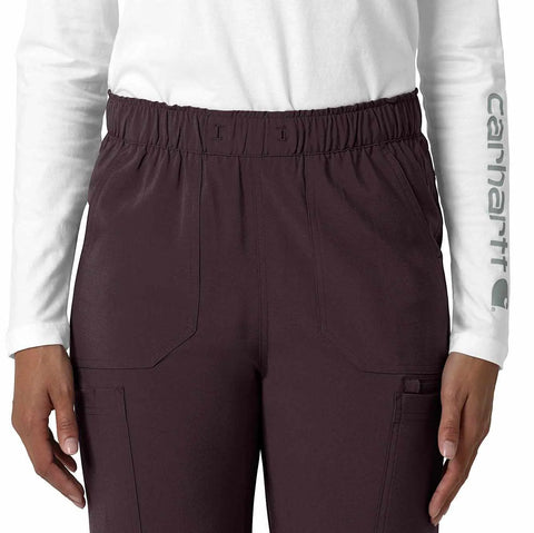 women's force cross-flex  straight leg cargo scrub pant