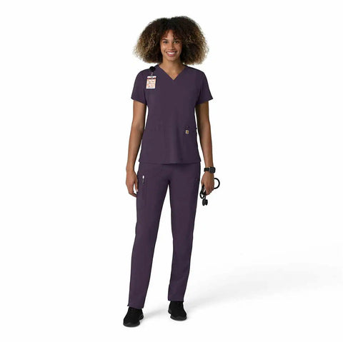 women's force cross-flex  straight leg cargo scrub pant