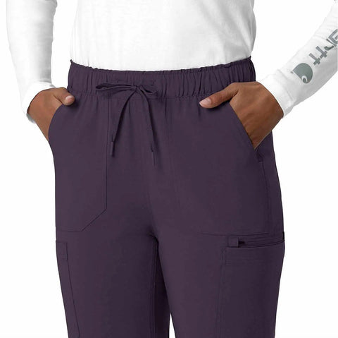 women's force cross-flex  straight leg cargo scrub pant