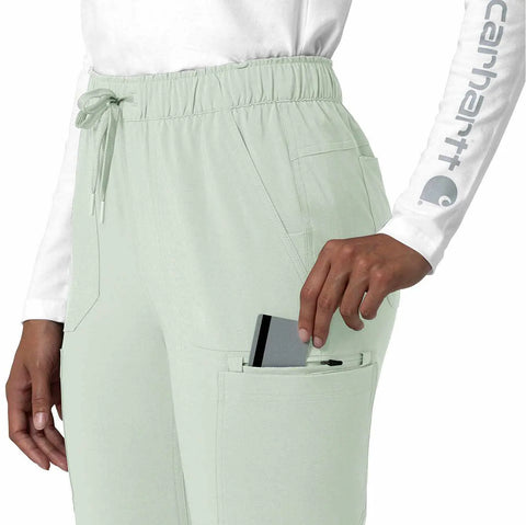 women's force cross-flex  straight leg cargo scrub pant