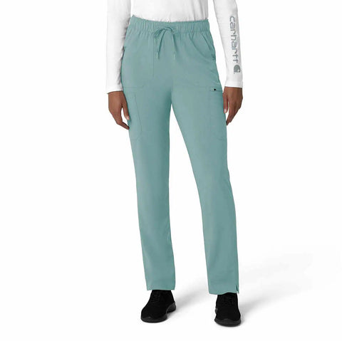 women's force cross-flex  straight leg cargo scrub pant