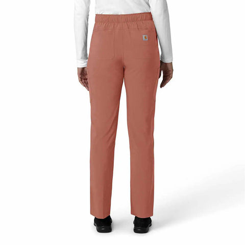 women's force cross-flex  straight leg cargo scrub pant