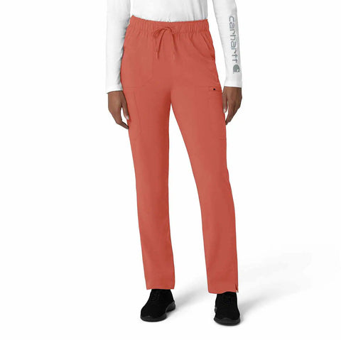 women's force cross-flex  straight leg cargo scrub pant