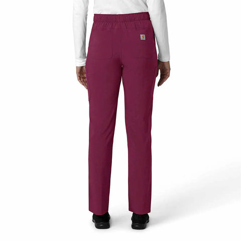 women's force cross-flex  straight leg cargo scrub pant