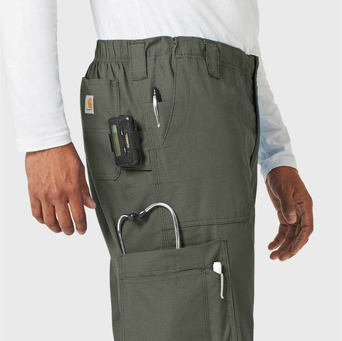 ripstop boot cut 8-pocket cargo scrub pant