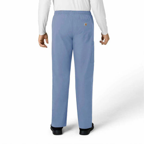 unisex force essentials elastic waist cargo scrub pant