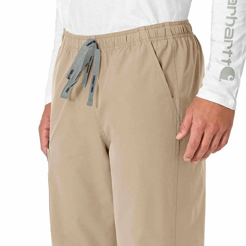 unisex force essentials elastic waist cargo scrub pant