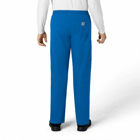 unisex force essentials elastic waist cargo scrub pant