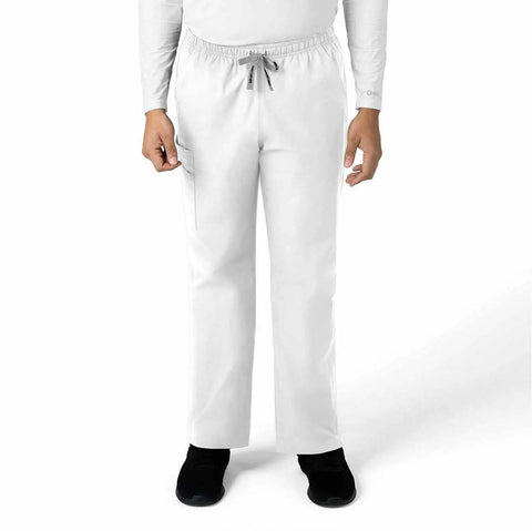 unisex force essentials elastic waist cargo scrub pant