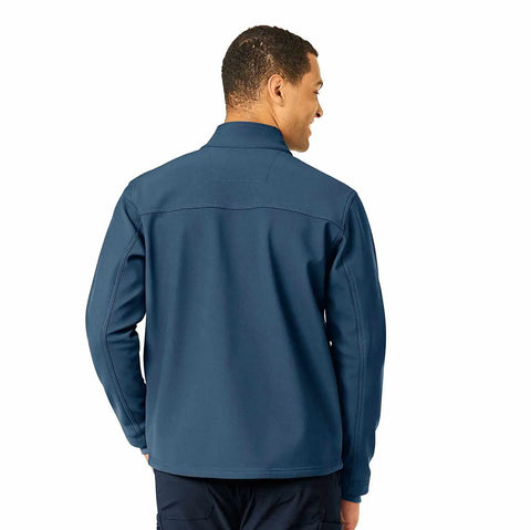 rugged flex® peak bonded fleece scrub jacket