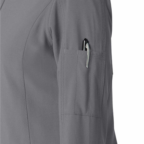 women's carhartt force® women's force cross-flex zip-front utility scrub jacket