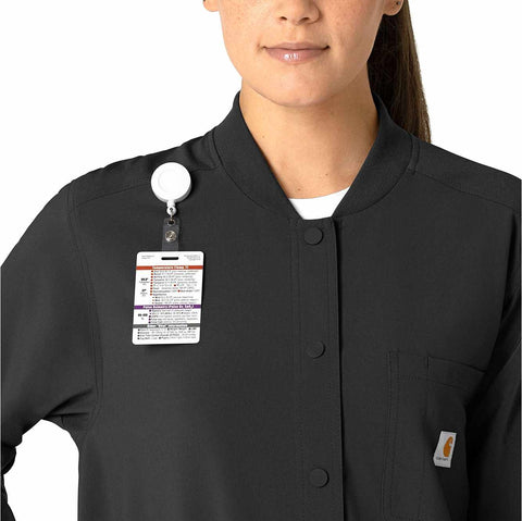 women's force cross-flex shirt scrub jacket