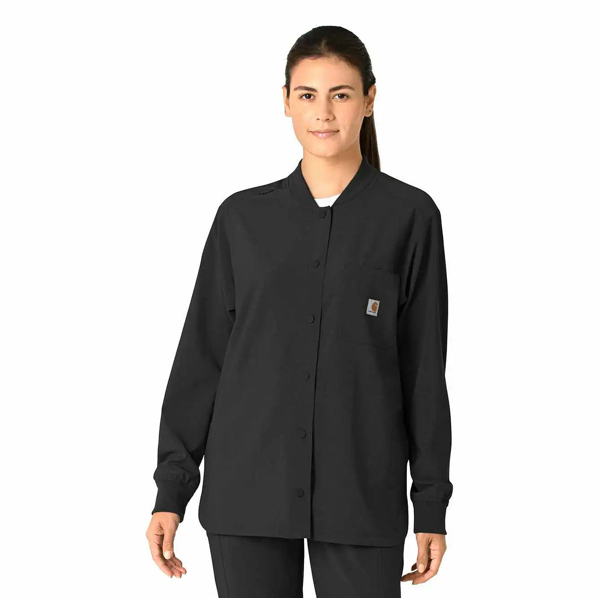 women's force cross-flex shirt scrub jacket