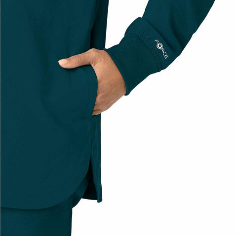 women's force cross-flex shirt scrub jacket