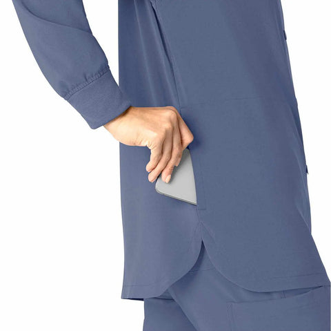 women's force cross-flex shirt scrub jacket