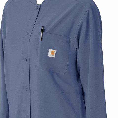 women's force cross-flex shirt scrub jacket