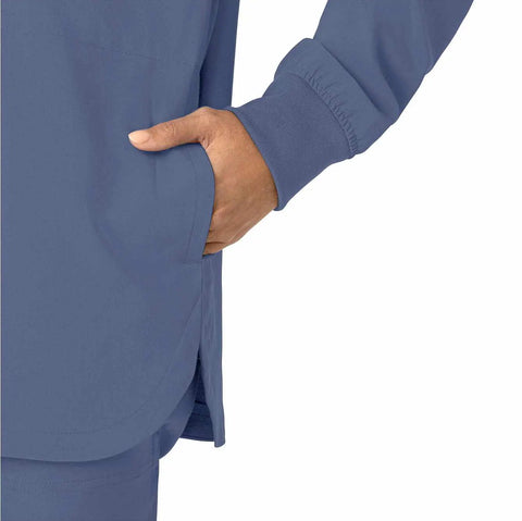 women's force cross-flex shirt scrub jacket