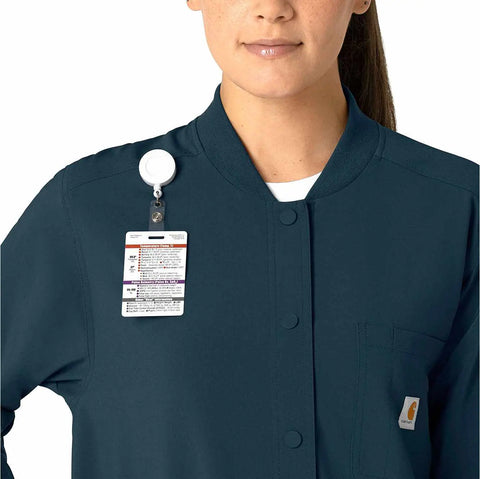 women's force cross-flex shirt scrub jacket