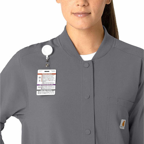 women's force cross-flex shirt scrub jacket