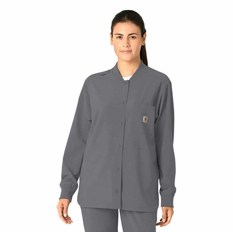 women's force cross-flex shirt scrub jacket