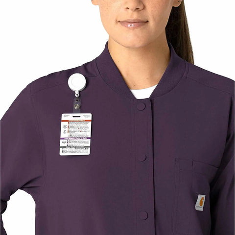 women's force cross-flex shirt scrub jacket