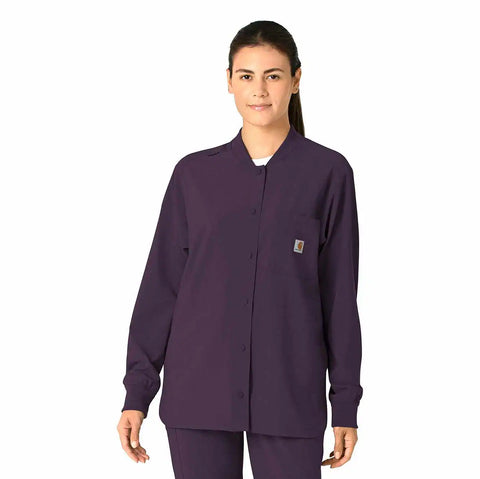 women's force cross-flex shirt scrub jacket