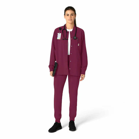 women's force cross-flex shirt scrub jacket