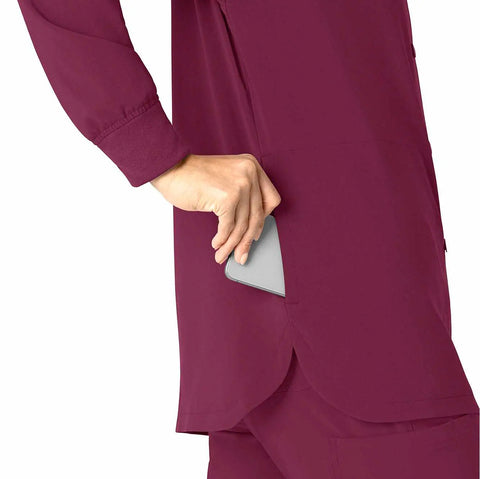 women's force cross-flex shirt scrub jacket