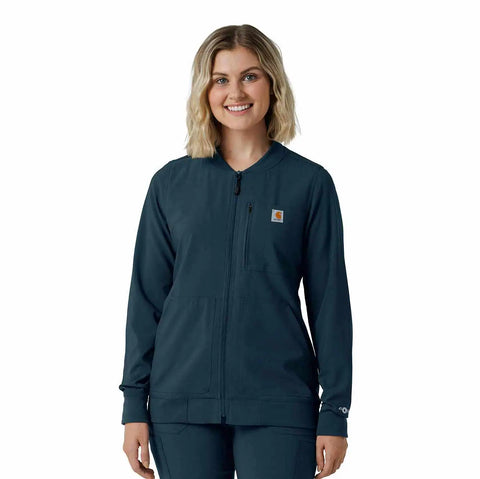 women's force cross-flex lightweight scrub jacket