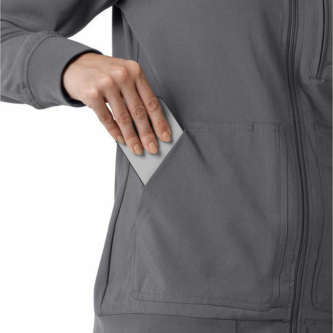 women's force cross-flex lightweight scrub jacket