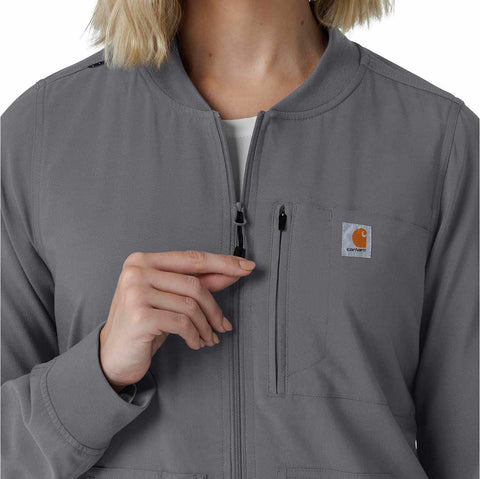 women's force cross-flex lightweight scrub jacket