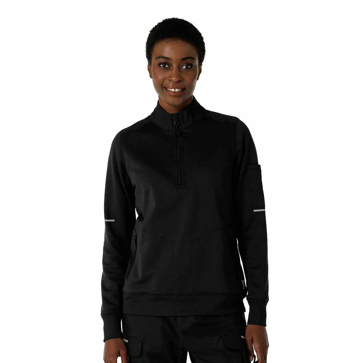women's rugged flex® rscu scrub half zip
