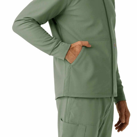 bonded fleece scrub hoodie