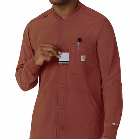 force cross-flex men's shirt scrub jacket
