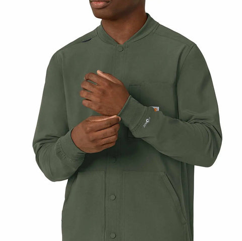 force cross-flex men's shirt scrub jacket