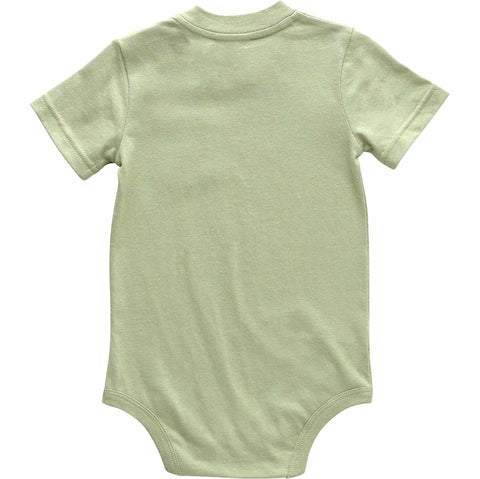 kids' short sleeve pocket bodysuit (baby)