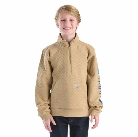 boys' long sleeve quarter-zip sweatshirt (toddler/child/youth)