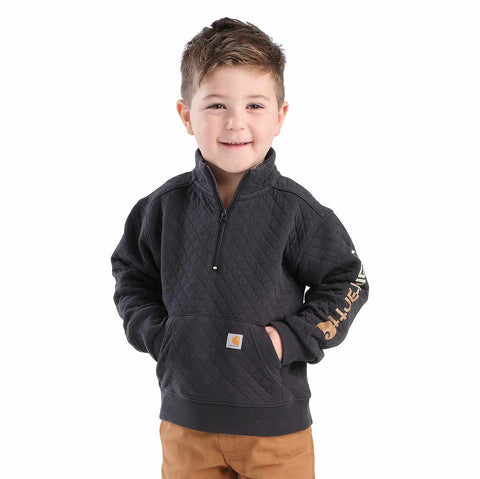 boys' long sleeve quarter-zip sweatshirt (toddler/child/youth)
