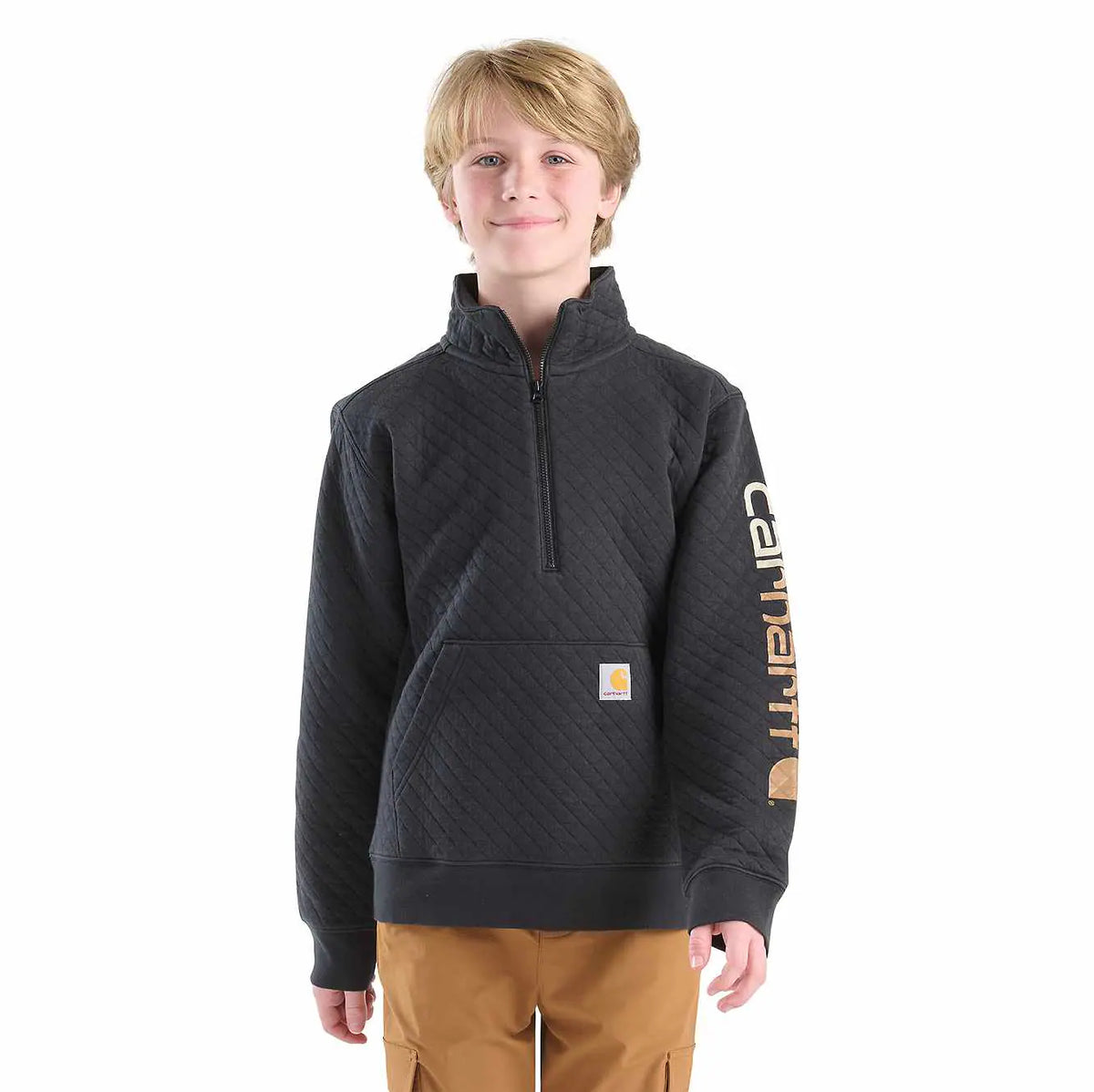 boys' long sleeve quarter-zip sweatshirt (toddler/child/youth)