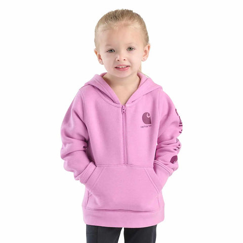 girls' long sleeve half-zip sweatshirt (baby/toddler)