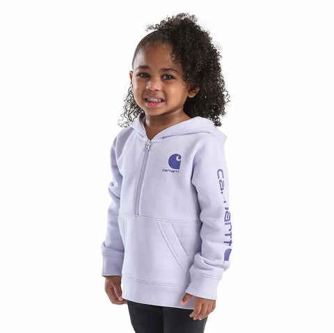 girls' long sleeve half-zip sweatshirt (baby/toddler)
