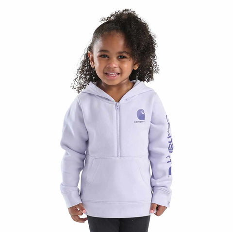 girls' long sleeve half-zip sweatshirt (baby/toddler)