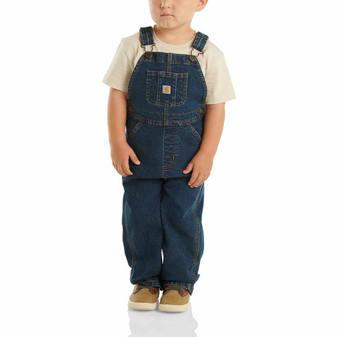 kids' washed denim bib overall (baby/toddler)